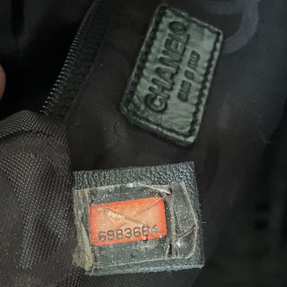 CHANEL Vintage Jersey Square Quilt Shoulder Tote Black - Picture 10 of 15